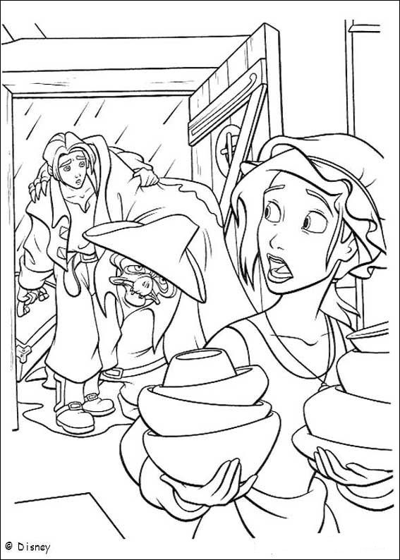 coloriage la planete au tresor jim rentre chez sa maman